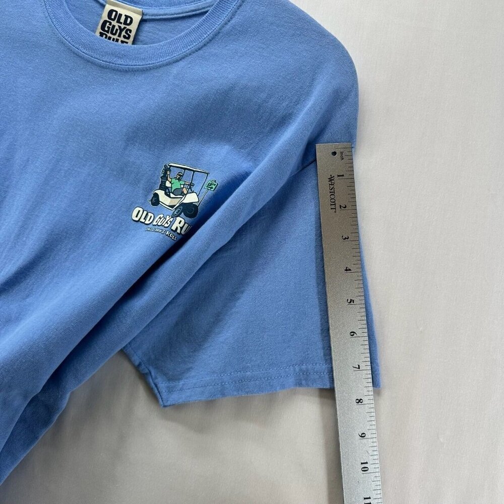 OLD GUY RULE Shirt Mens Size L This Is How I Roll Graphic Tee Short Sleeve Blue - Picture 7 of 9